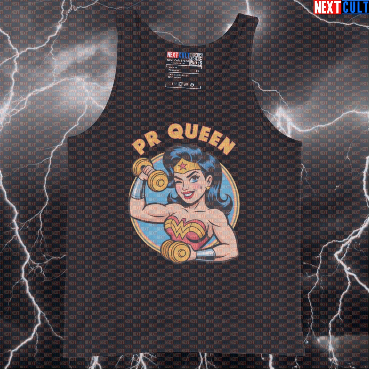 PR Queen Wonder Woman Funny Gym Tank Top Muscle Shirt Athletic Vest for PR Chasing Lifters Tank Tops Next Cult Brand