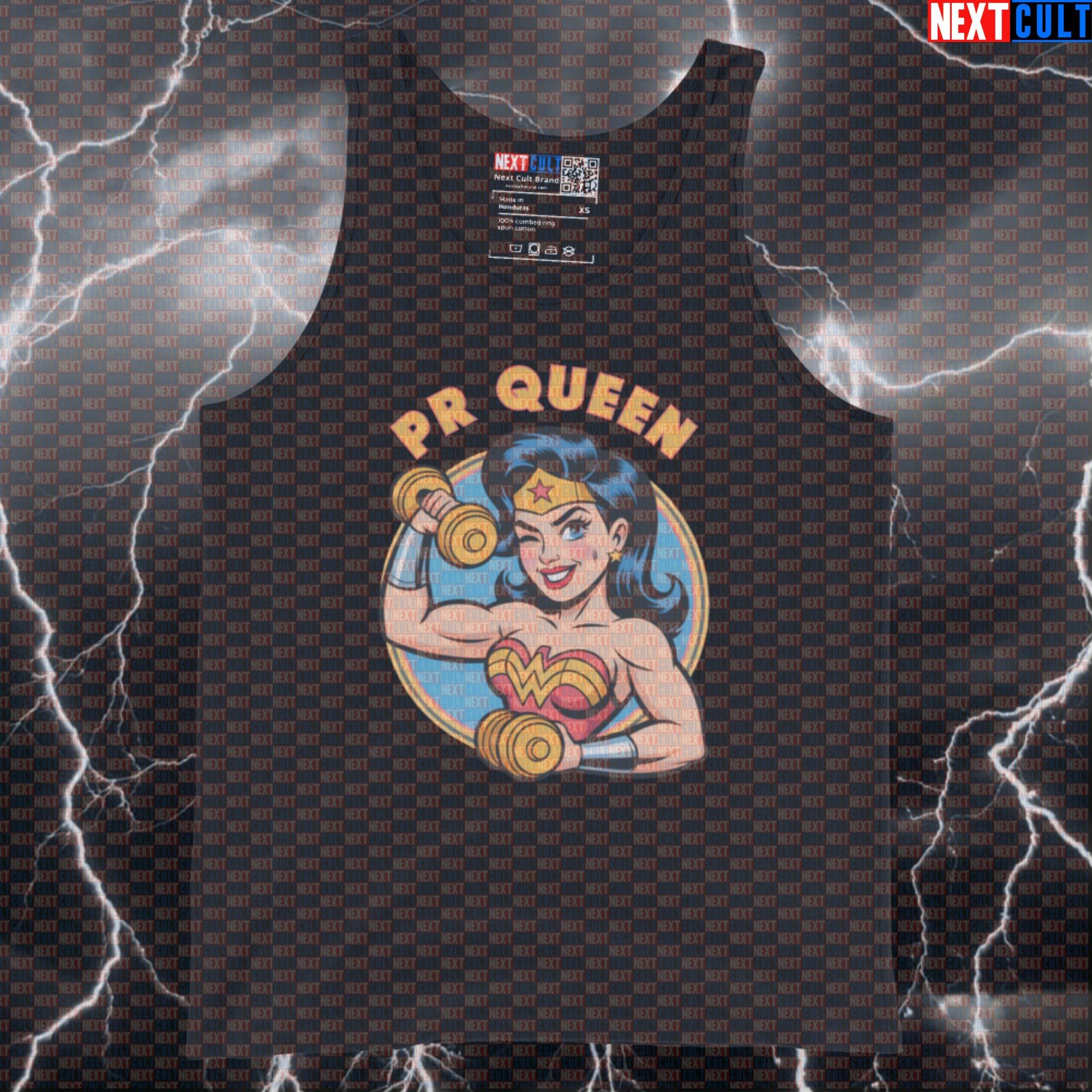PR Queen Wonder Woman Funny Gym Tank Top Muscle Shirt Athletic Vest for PR Chasing Lifters Tank Tops Next Cult Brand