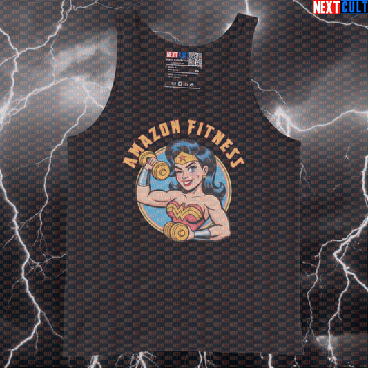 Amazon Fitness Hero Funny Gym Tank Top Muscle Shirt Athletic Vest for Wonder Woman Lifters Tank Tops Next Cult Brand