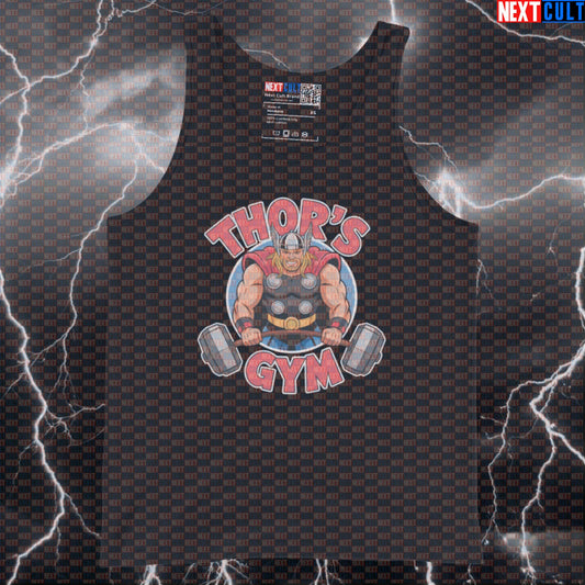 Thor’s Gym Hero Funny Gym Tank Top Muscle Shirt Athletic Vest for Lifters Workout Tank Top Superhero Gym Bros Tank Tops Next Cult Brand
