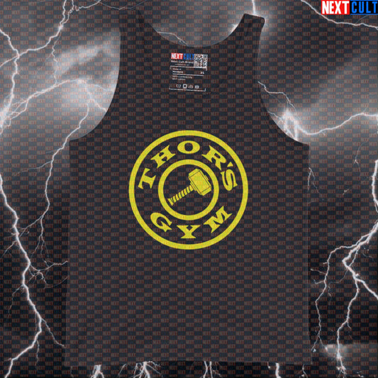 Thor’s Gym Funny Gym Tank Top Muscle Shirt Athletic Vest for Lifters Gym Bros Fitness Meme Fans Tank Tops Next Cult Brand