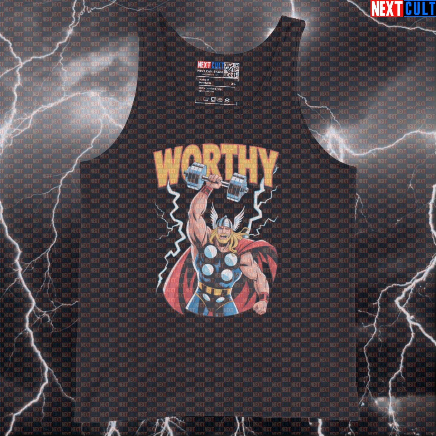 Worthy Gym Hero Thor Funny Gym Tank Top Muscle Shirt Athletic Vest for Lifters Workout Gymbro Comic Strength Fans Tank Tops Next Cult Brand
