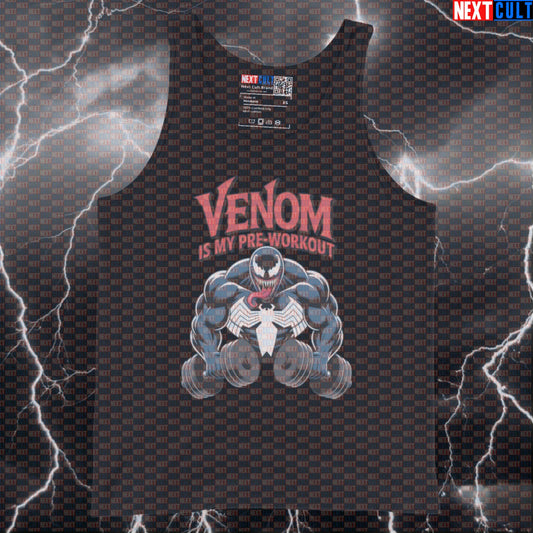 Venom Is My Preworkout Funny Gym Tank Top Muscle Shirt Athletic Vest for Lifters Marvel Venom Workout Fans Tank Tops Next Cult Brand