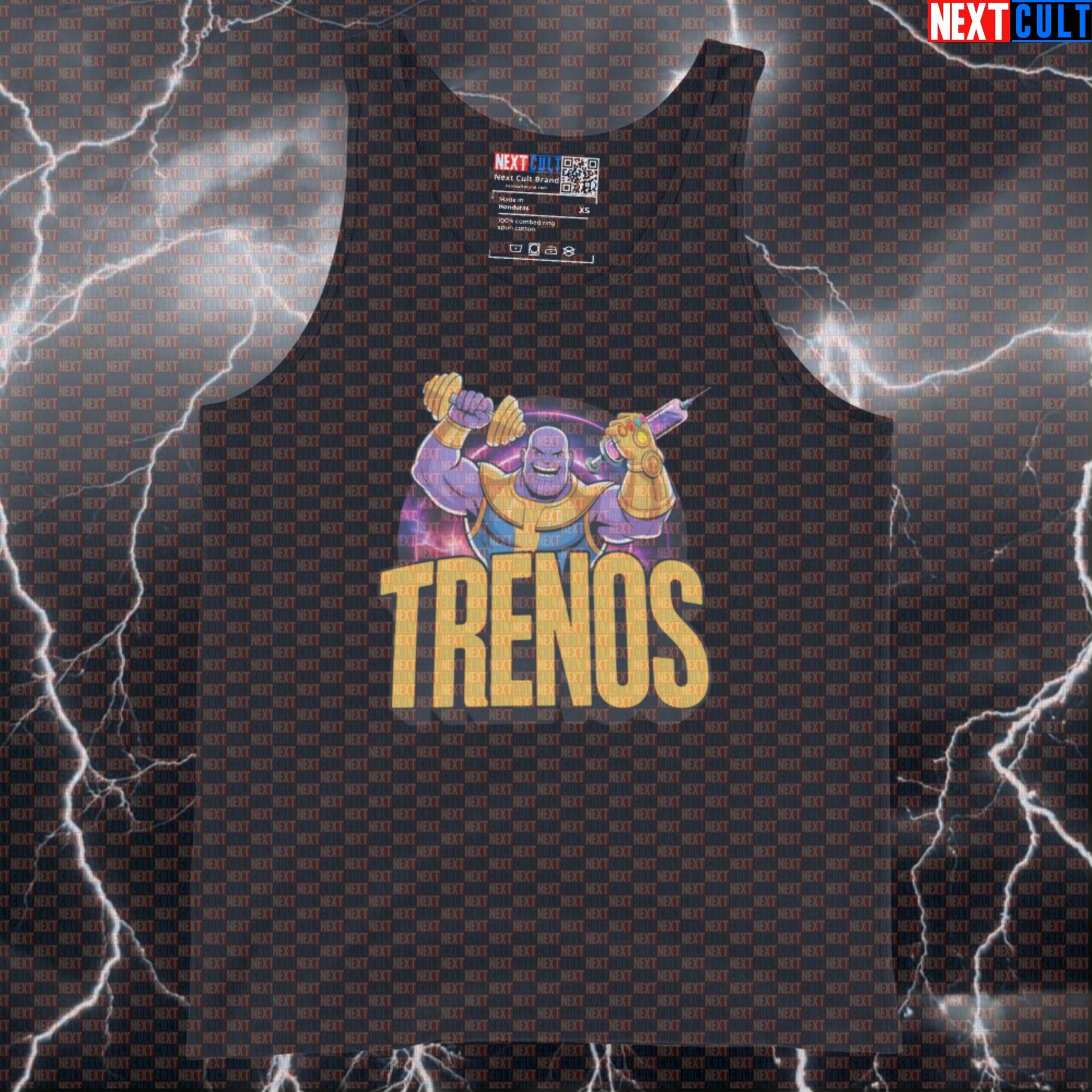 Trenos Not Natty Funny Gym Tank Top Muscle Shirt Athletic Vest for Lifters Gymbros Tren Steroid Meme Workout Tank Tops Next Cult Brand