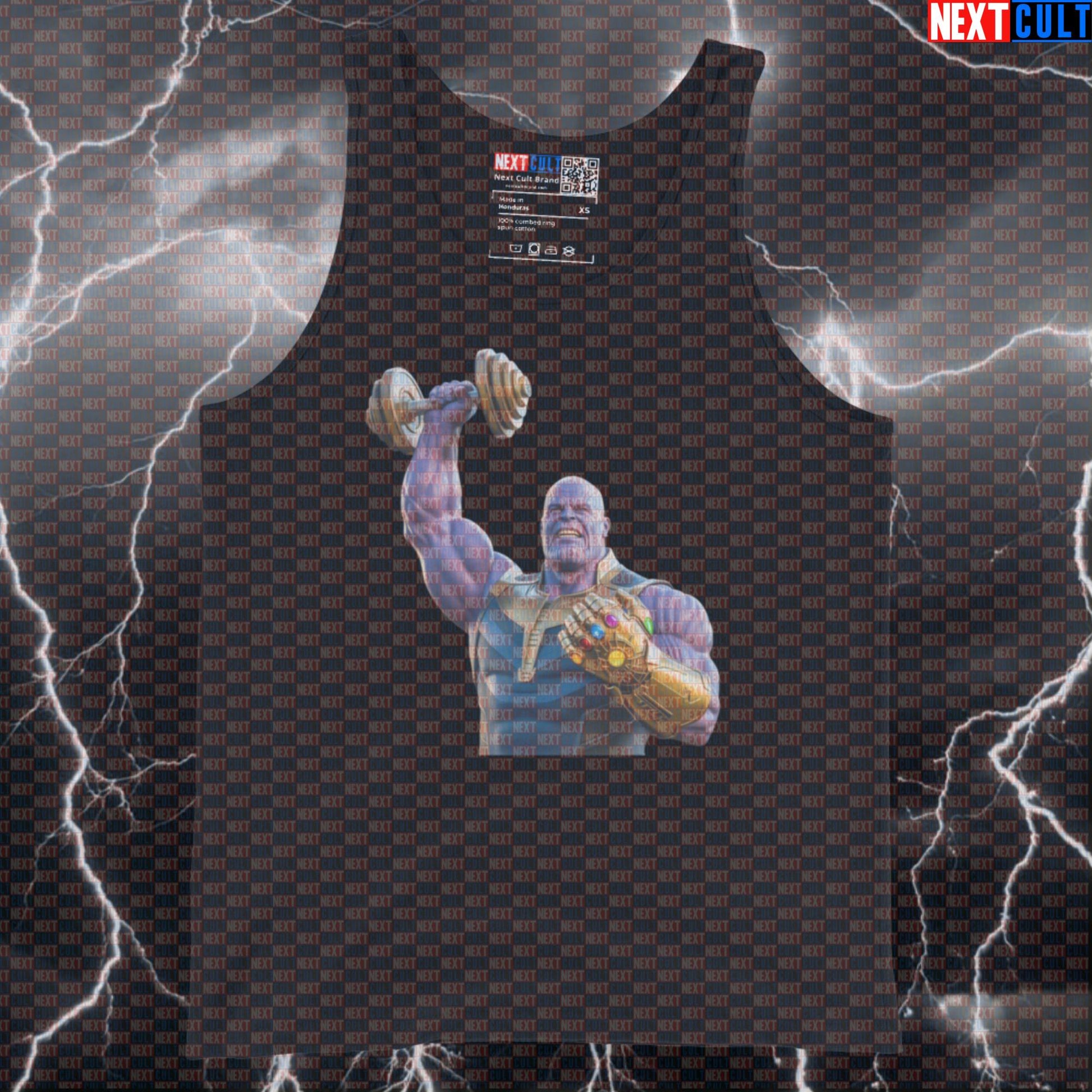 Funny Thanos Gym Hero Tank Top Muscle Shirt Athletic Vest for Lifters Comic Meme Gym Tank Top Workout Tank Top Tank Tops Next Cult Brand