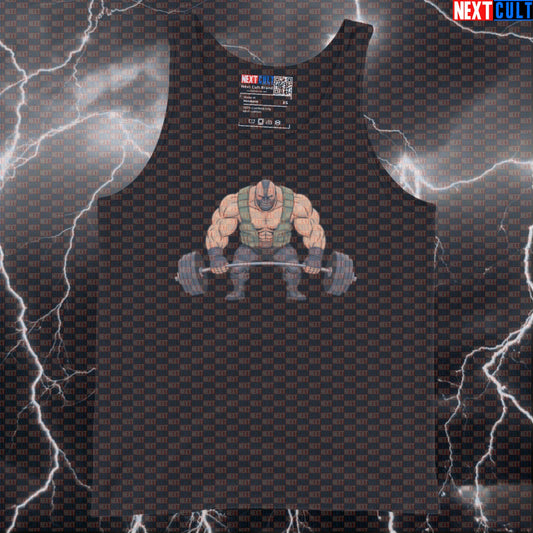 Funny Bane Gym Tank Top Superhero Workout Muscle Shirt Athletic Vest for Lifters Gymbro Fitness Fans Bane Bodybuilding Films Fitness Gym Leg Day Powerlifting Superheroes Workout Next Cult Brand