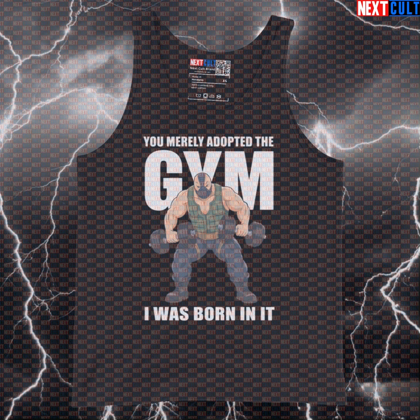 You Merely Adopted the Gym Bane Meme Funny Gym Tank Top Muscle Shirt Athletic Vest for Lifters Bane Bodybuilding Films Fitness Gym Superheroes Workout Next Cult Brand