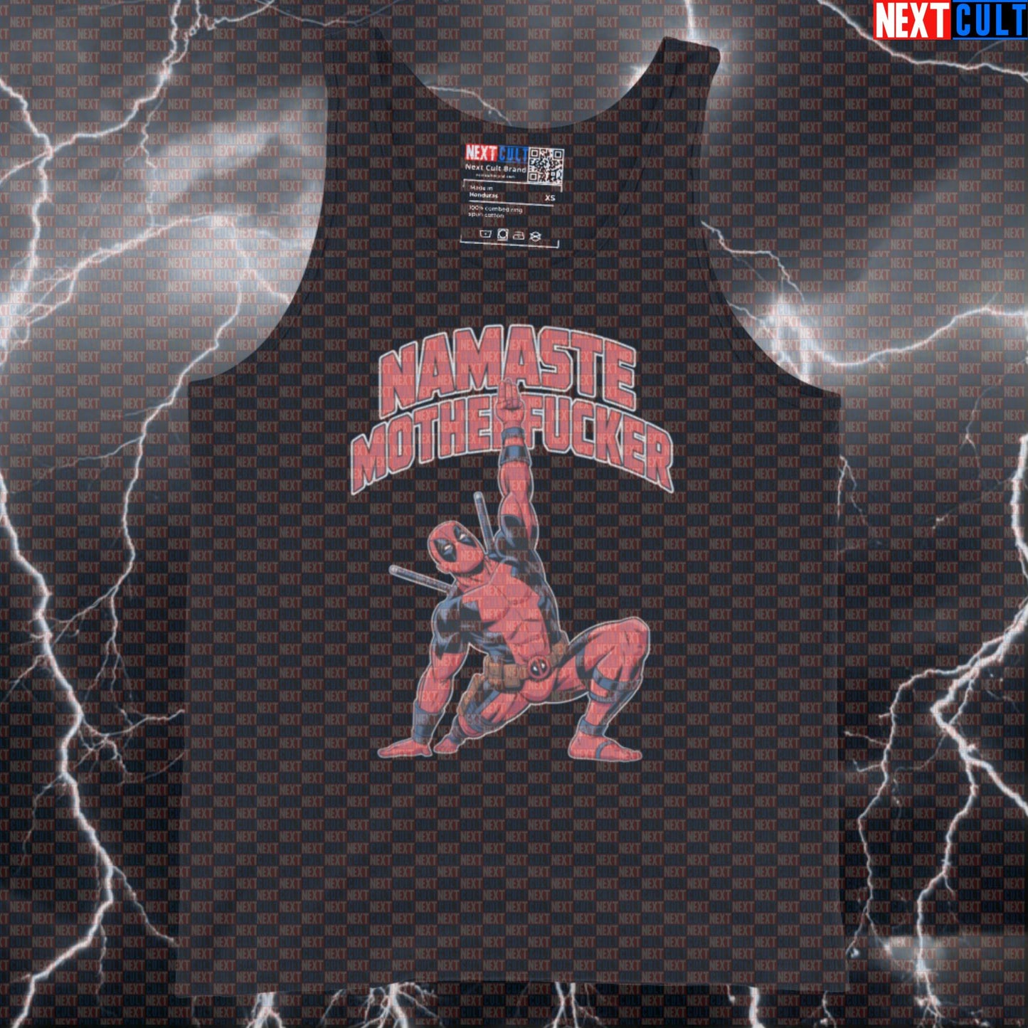 Namaste Motherfucker Funny Gym Tank Top Muscle Shirt Athletic Vest for Lifters Yoga Deadpool Fans Tank Tops Next Cult Brand