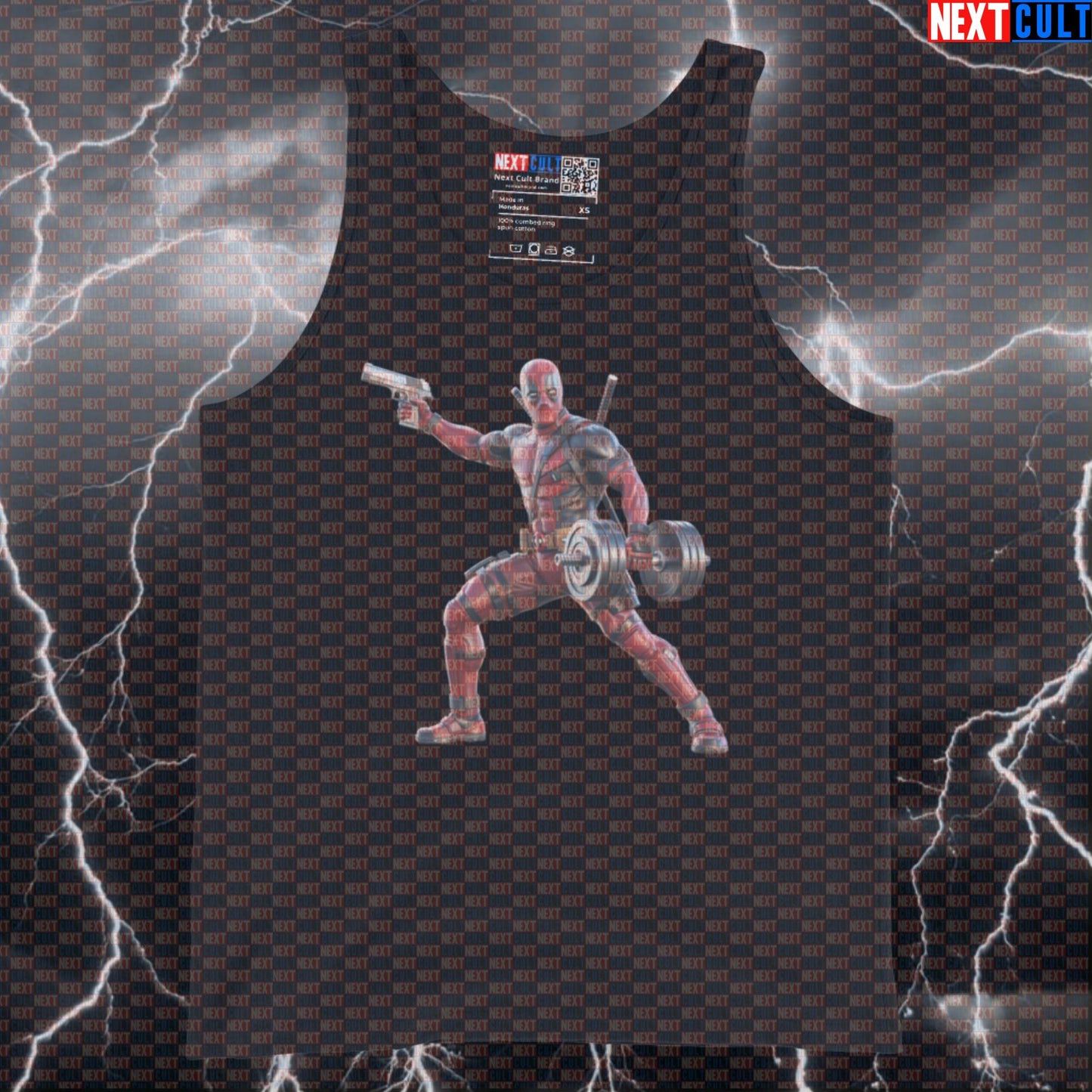 Deadpool Gym Hero Funny Gym Tank Top Muscle Shirt Athletic Vest for Lifters Gymbros Workout Fans Bodybuilding Deadpool Films Fitness Gym Superheroes Workout Next Cult Brand