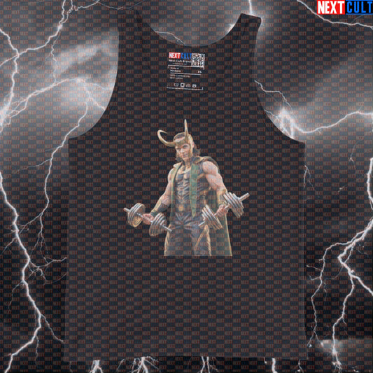 Funny Loki Gym Tank Top Superhero Muscle Shirt Athletic Vest for Lifters Gymbros Workout Humor Tank Tops Next Cult Brand