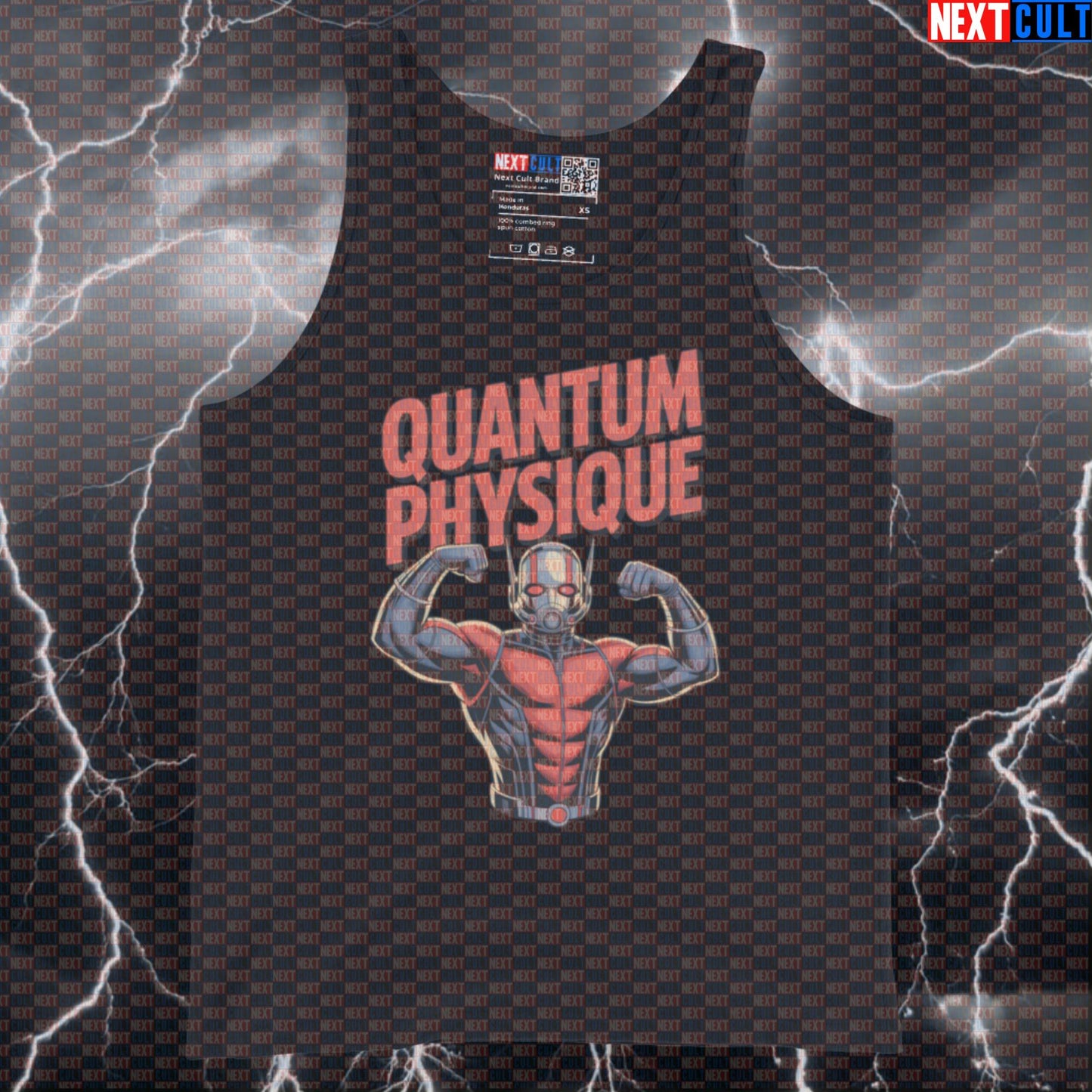 Quantum Physique Ant Man Funny Gym Tank Top Muscle Shirt Athletic Vest for Lifters Gymbros Tank Tops Next Cult Brand