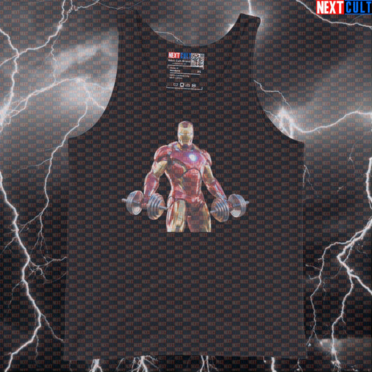 Funny Iron Man Gym Tank Top Muscle Shirt Athletic Vest for Lifters Superhero Workout Gymbros Tank Tops Next Cult Brand