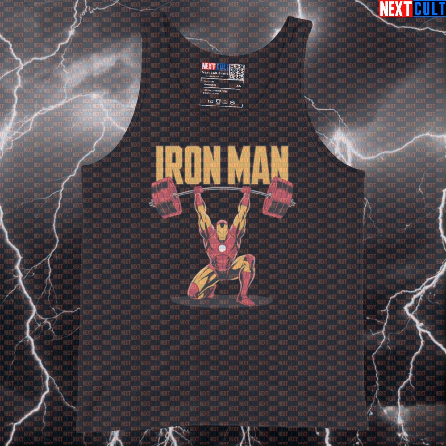 Funny Iron Man Gym Tank Top Muscle Shirt Athletic Vest for Lifters Superhero Workout Gym Tank Top Tank Tops Next Cult Brand