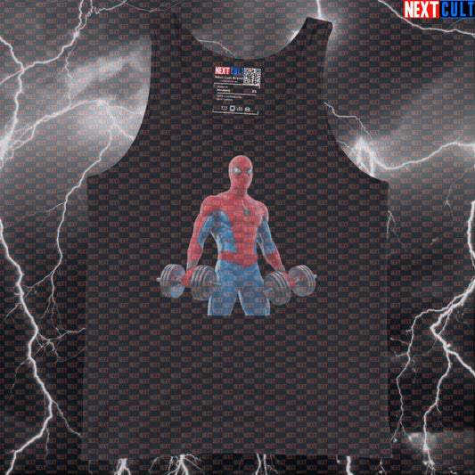 Funny Spider Gym Tank Top Superhero Muscle Shirt Athletic Vest Workout Tank Top for Gymbros Tank Tops Next Cult Brand