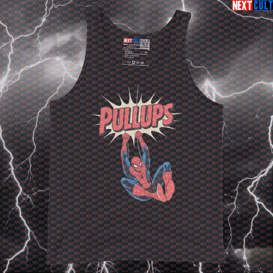 Funny Gym Spider Hero Pullups Tank Top Muscle Shirt Athletic Vest for Lifters Gymbros Workout Fans Avengers Bodybuilding Calisthenics Films Fitness Gym Spiderman Superheroes Workout Next Cult Brand