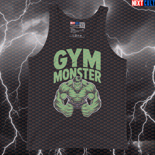 Funny Gym Monster Hulk Inspired Gym Tank Top Muscle Shirt Athletic Vest for Lifters Workout Fans Tank Tops Next Cult Brand