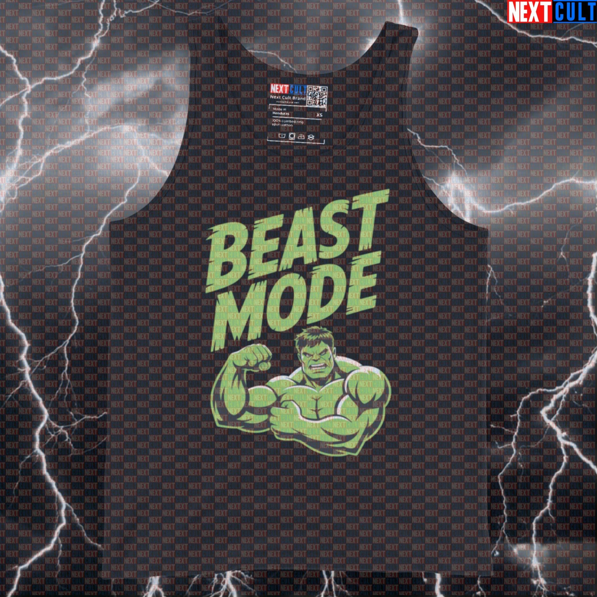 Beast Mode Hulk Gym Hero Funny Gym Tank Top Muscle Shirt Athletic Vest Workout Top for Bodybuilding Gains Tank Tops Next Cult Brand