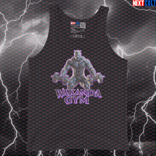 Wakanda Gym Black Panther Funny Gym Tank Top Workout Tank Top Bodybuilding Powerlifting Fitness Meme Tank Tops Next Cult Brand
