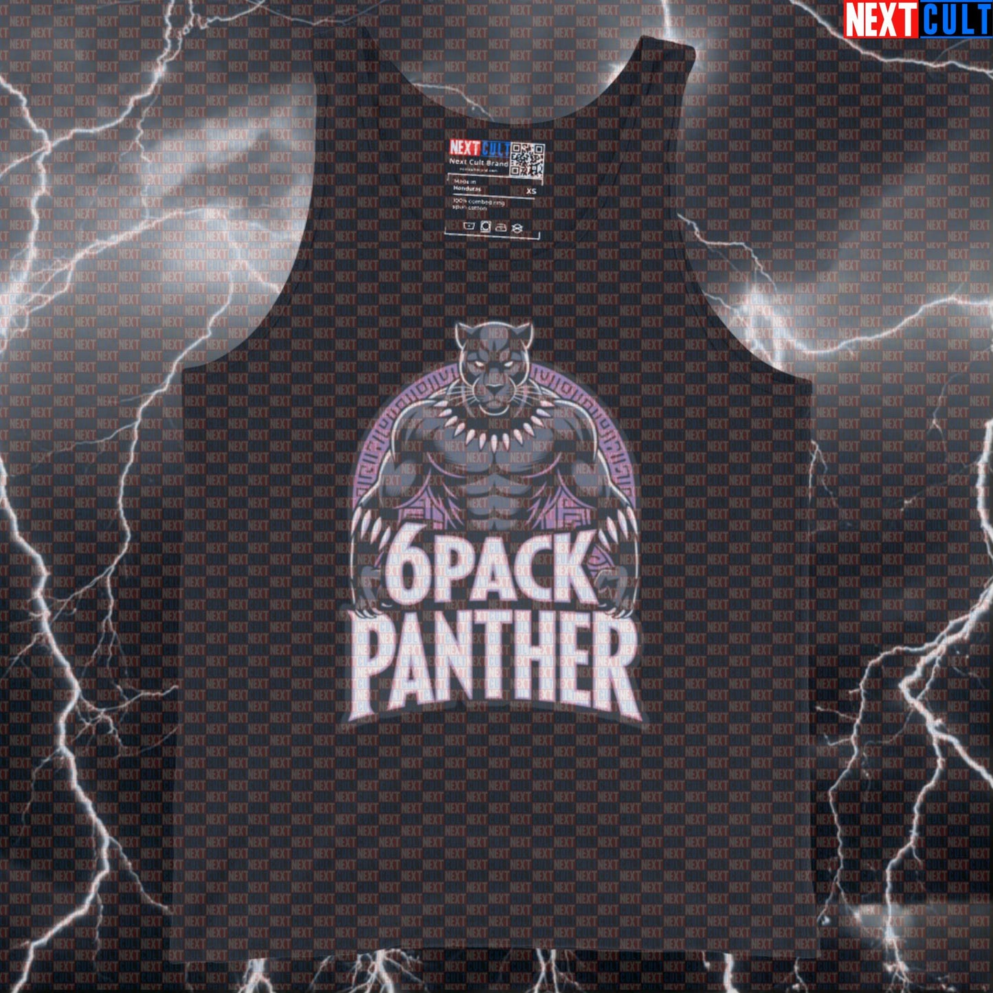 Six Pack Panther Funny Gym Tank Top Muscle Shirt Athletic Vest Workout Tank Top for Bodybuilding Superhero Fans Tank Tops Next Cult Brand
