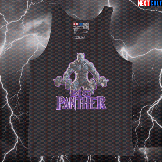Big Panther Black Panther Funny Gym Tank Top Workout Tank Top Bodybuilding Powerlifting Fitness Meme Tank Tops Next Cult Brand