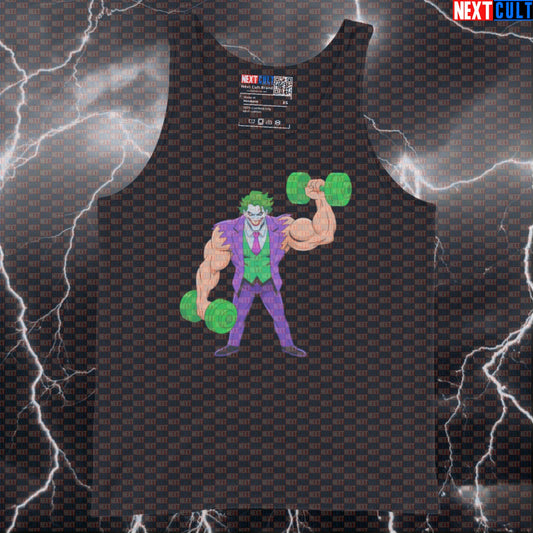 Jacked Joker Gym Tank Top Funny Swole Villain Muscle Shirt Workout Tank Top Athletic Gym Vest Top Tank Tops Next Cult Brand