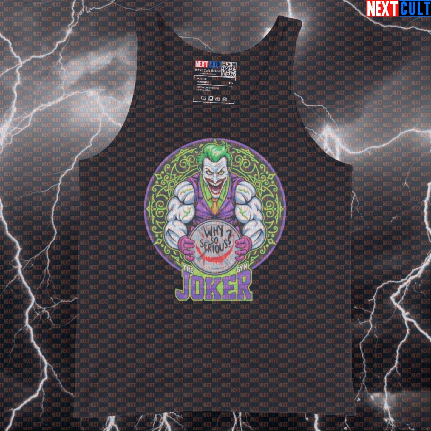 Jacked Joker Gym Tank Top Funny Workout Tank Top Muscle Shirt Athletic Shirt for Lifters Fitness Meme Lovers Tank Tops Next Cult Brand