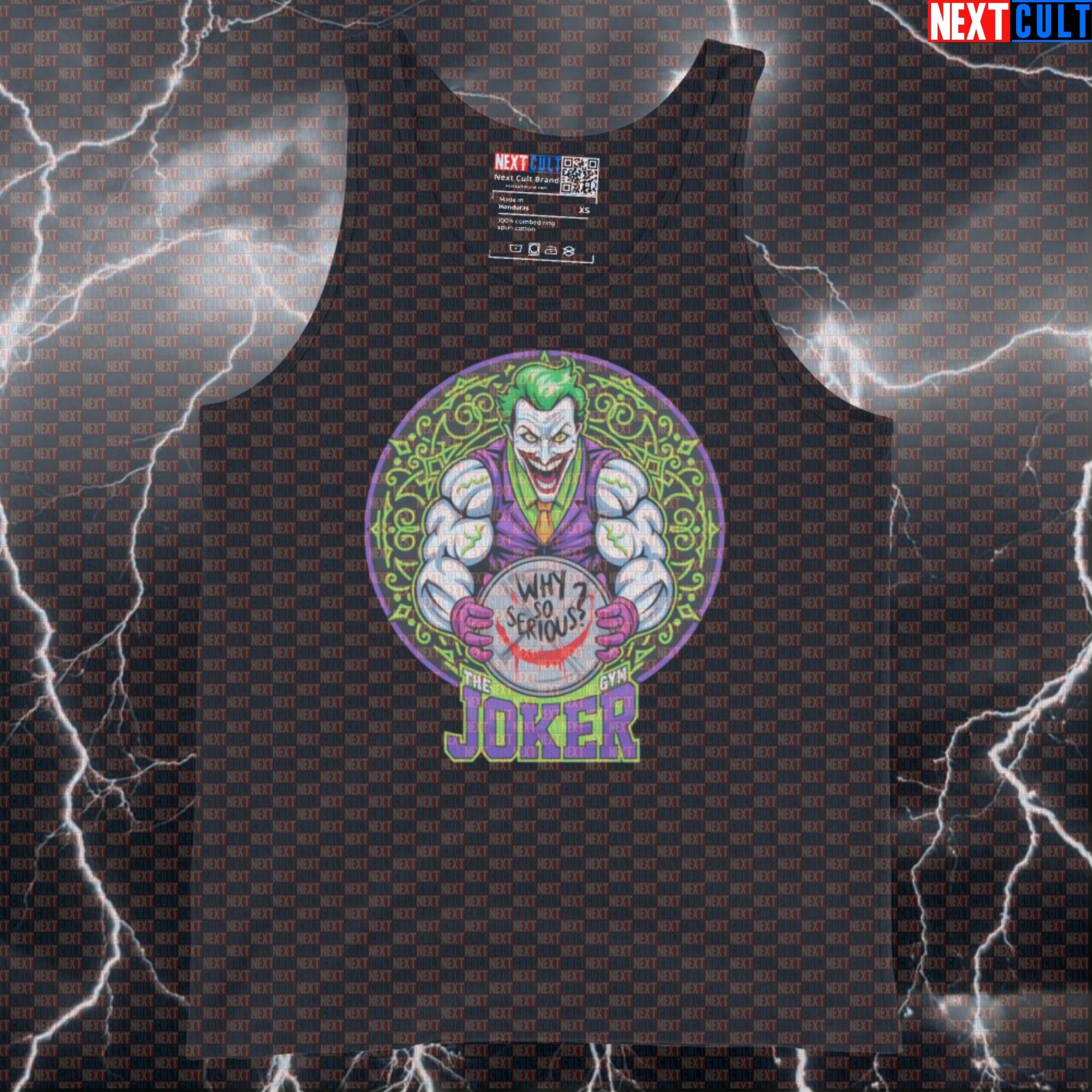Jacked Joker Gym Tank Top Funny Workout Tank Top Muscle Shirt Athletic Shirt for Lifters Fitness Meme Lovers Tank Tops Next Cult Brand