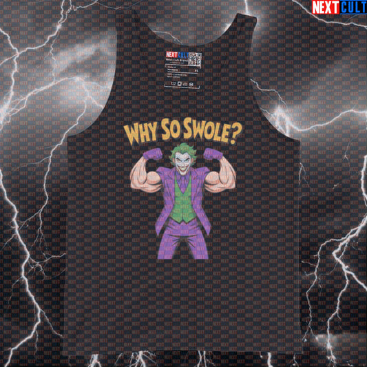 Why So Swole Joker Gym Tank Top Funny Workout Muscle Shirt Villain Athletic Shirt Gymbro Vest Tank Tops Next Cult Brand
