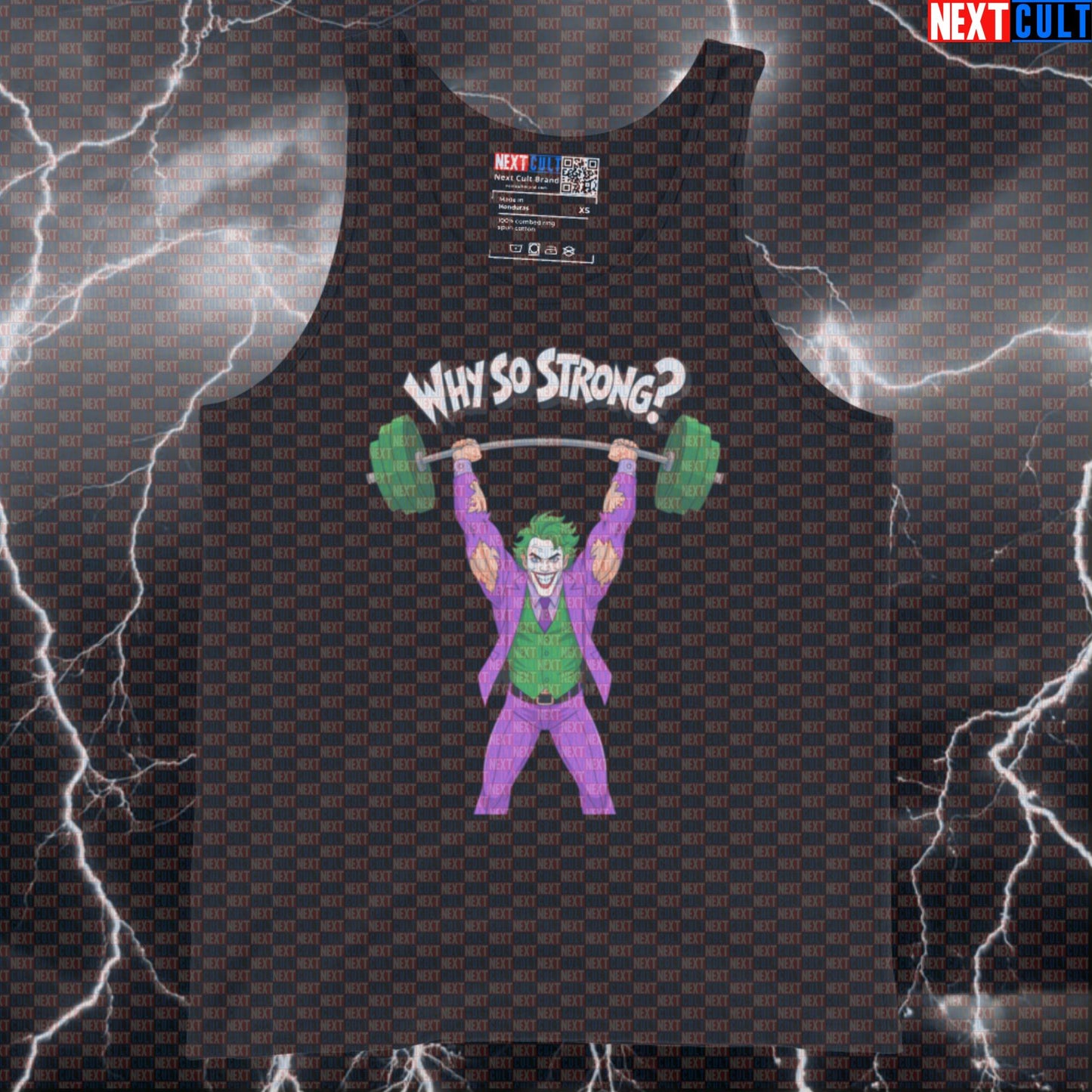 Why So Strong Jacked Joker Gym Tank Top Funny Workout Tank Top Muscle Shirt Athletic Vest Gym Top Tank Tops Next Cult Brand