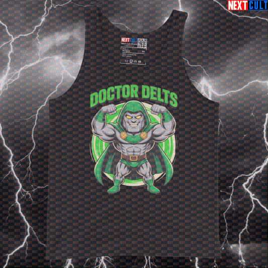 Doctor Delts Funny Gym Tank Top Villain Workout Tank Top Muscle Shirt Athletic Vest for Shoulder Day Gains Tank Tops Next Cult Brand