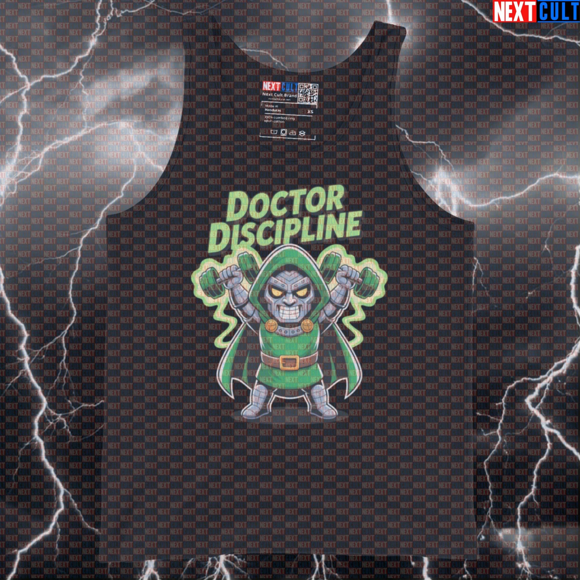 Doctor Discipline Gym Villain Tank Top Funny Gym Tank Top Muscle Shirt Superhero Workout Athletic Shirt Lifter Vest Tank Tops Next Cult Brand