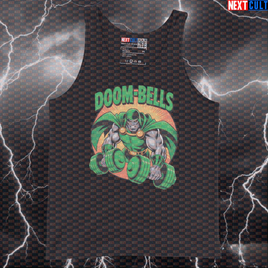 Doom Bells Funny Gym Tank Top Doctor Doom Dumbbells Meme Muscle Shirt Workout Tank Top Athletic Vest Tank Tops Next Cult Brand
