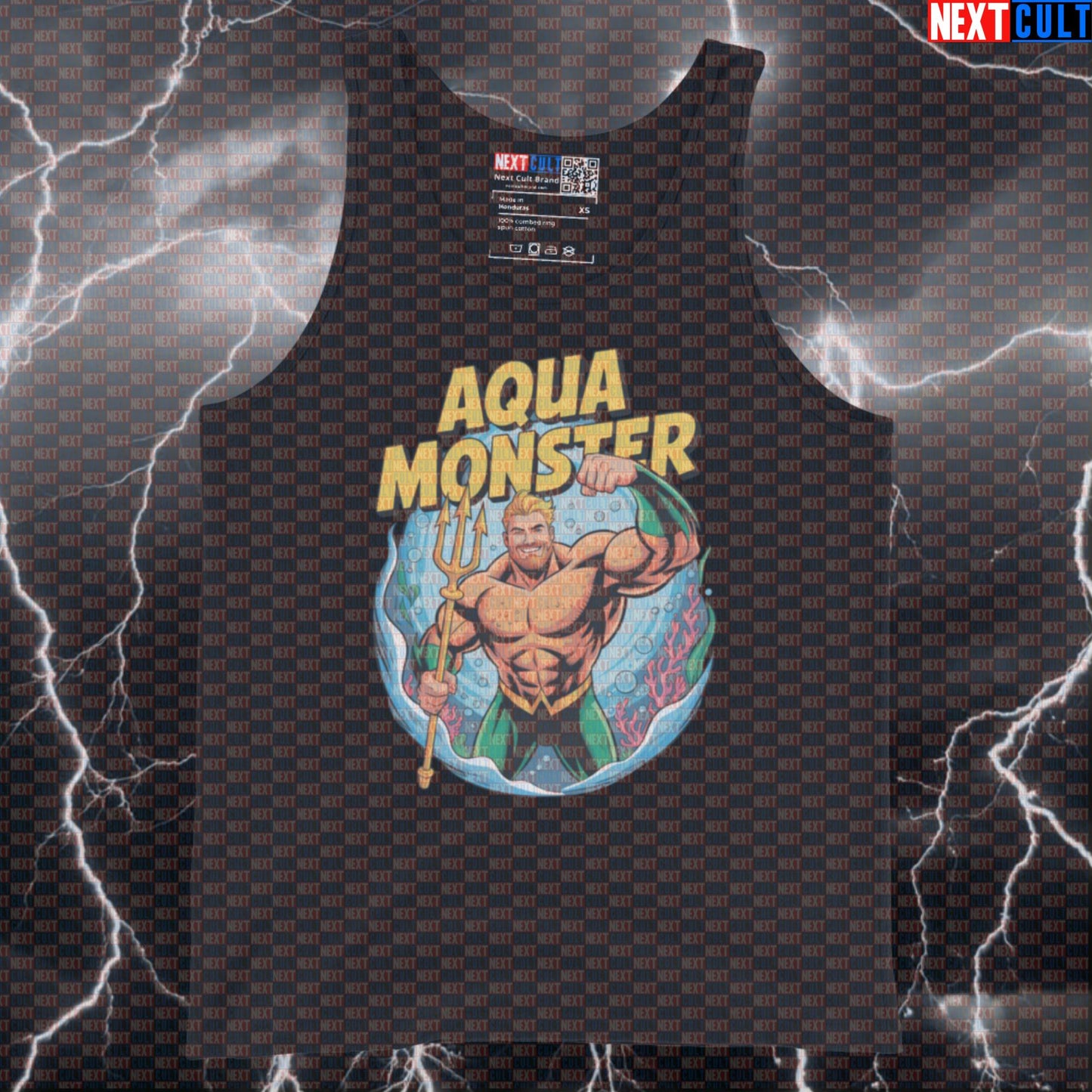 Aquatic Gym Hero Funny Gym Tank Top Muscle Shirt Workout Vest for Bodybuilding Fans Comic Ocean Strength Tank Tops Next Cult Brand
