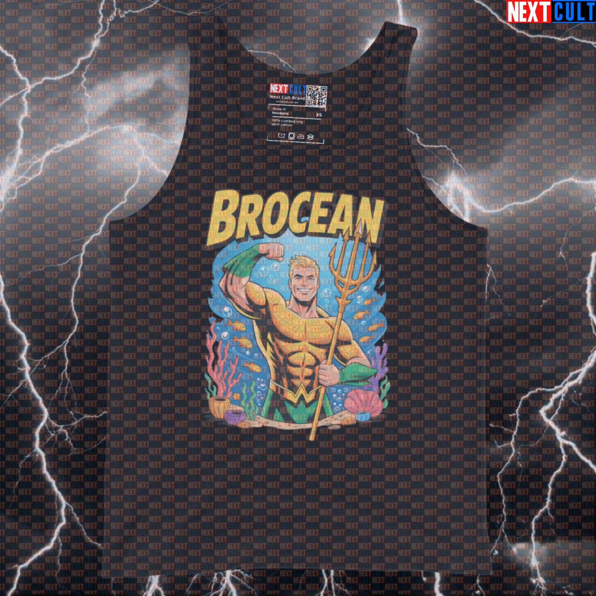 Brocean Gym Hero Funny Aquaman Gym Tank Top for Lifters Workout Muscle Shirt Athletic Vest Fitness Top Tank Tops Next Cult Brand