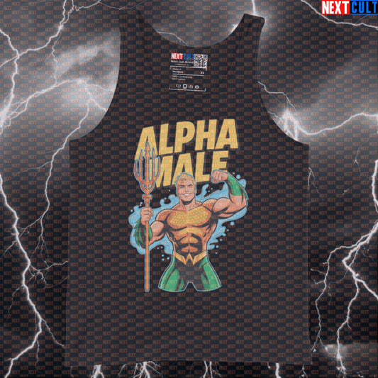 Alpha Male Aquaman Funny Gym Tank Top Muscle Shirt Athletic Vest Workout Tank Top Gym Bro Undershirt Top Tank Tops Next Cult Brand