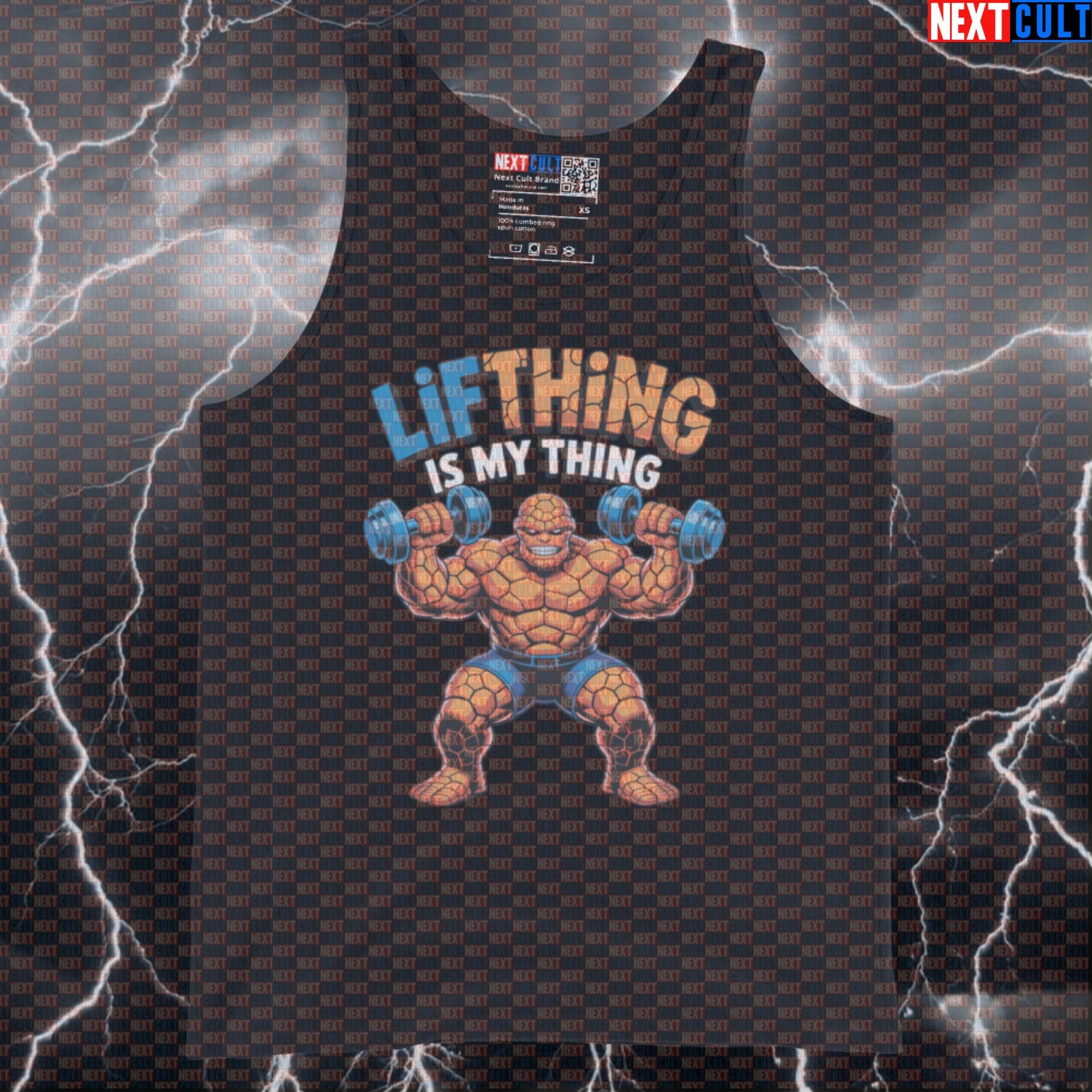 Lift Thing Is My Thing Funny Gym Tank Top Superhero Workout Muscle Shirt Comic Fitness Athletic Vest Tank Tops Next Cult Brand