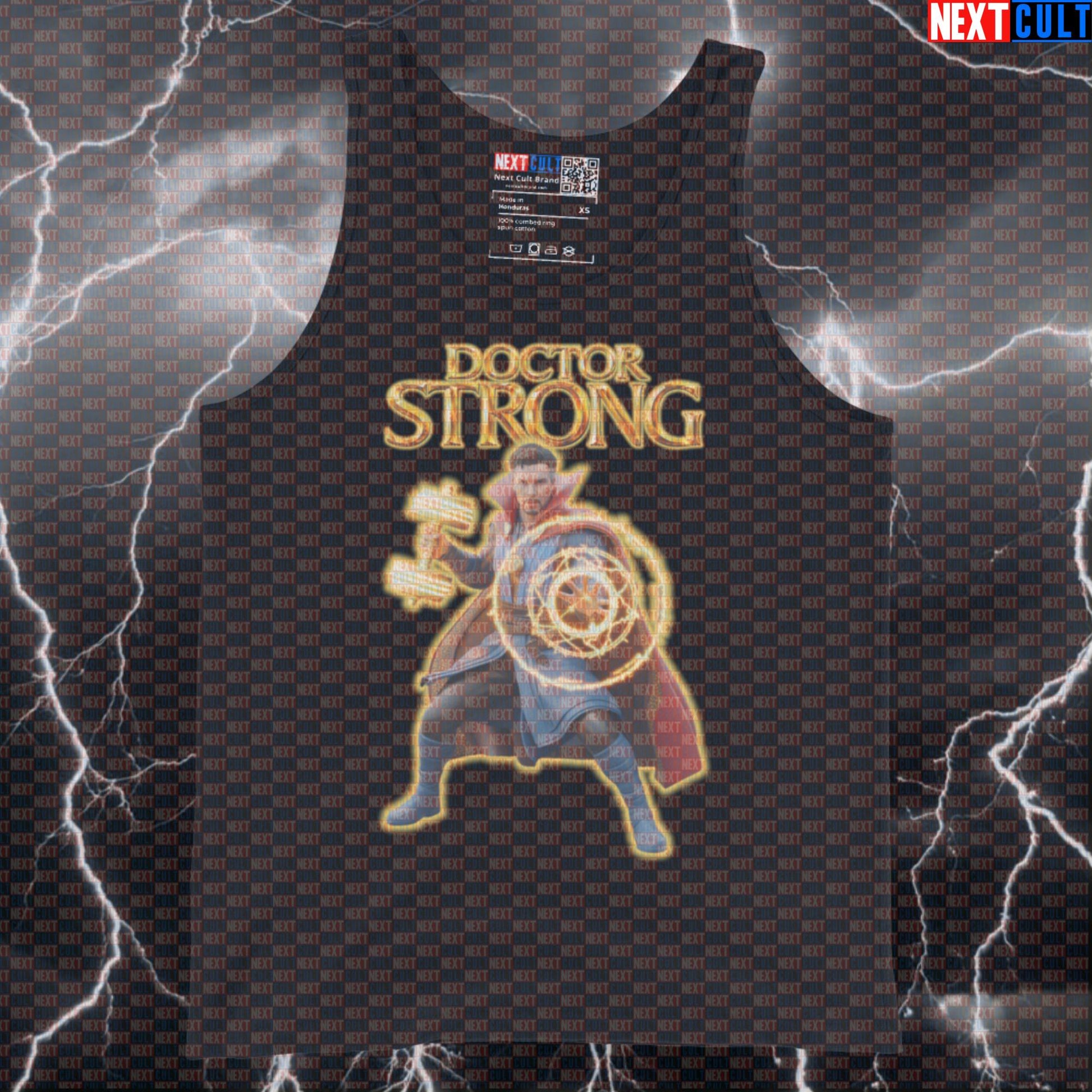 Doctor Strong Funny Gym Tank Top Doctor Strange Workout Tank Top Fitness Magic Strength Muscle Humor Tank Tops Next Cult Brand
