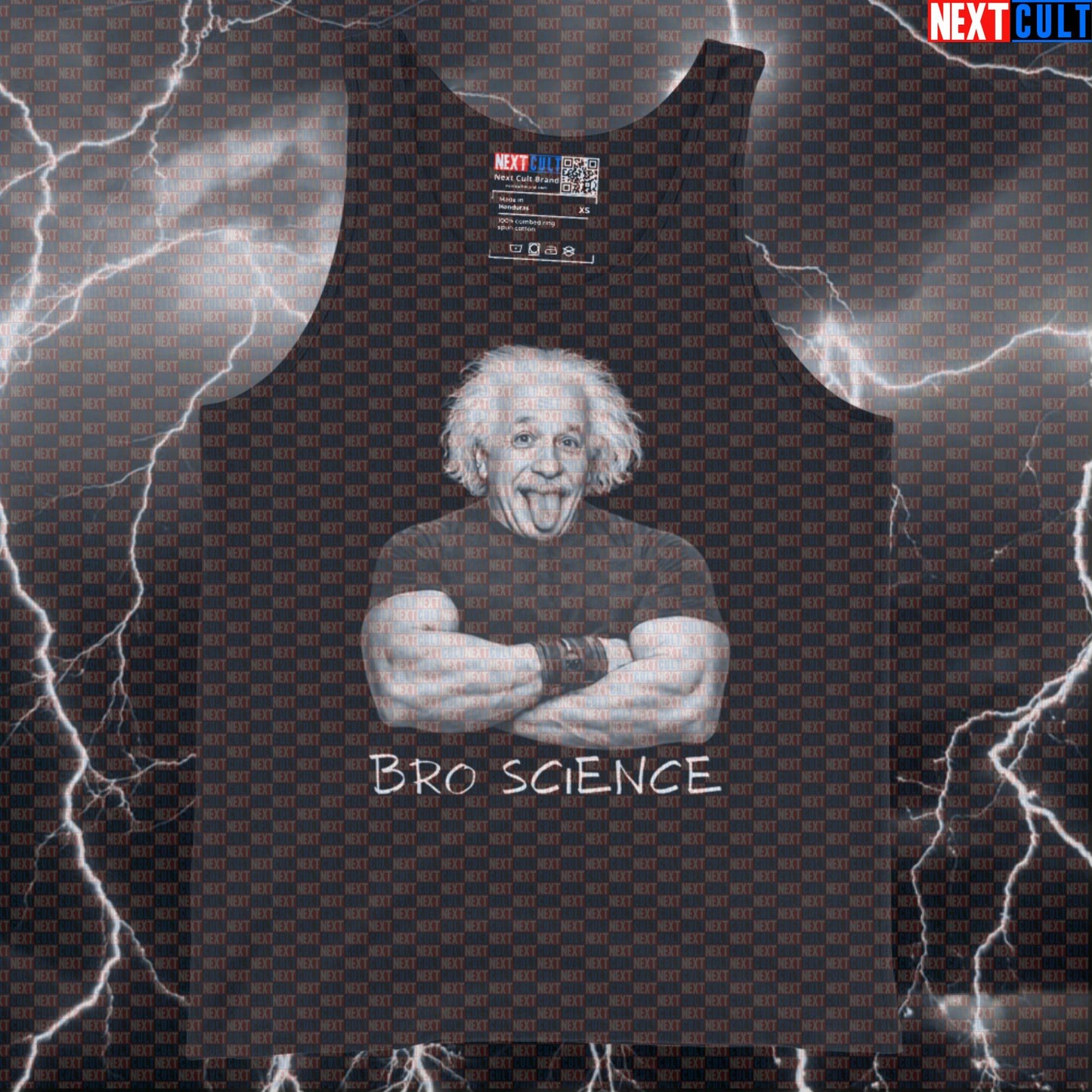 Bro Science Funny Gym Tank Top Albert Einstein Science Based Lifting Workout Tank Top Fitness Tank Tops Next Cult Brand