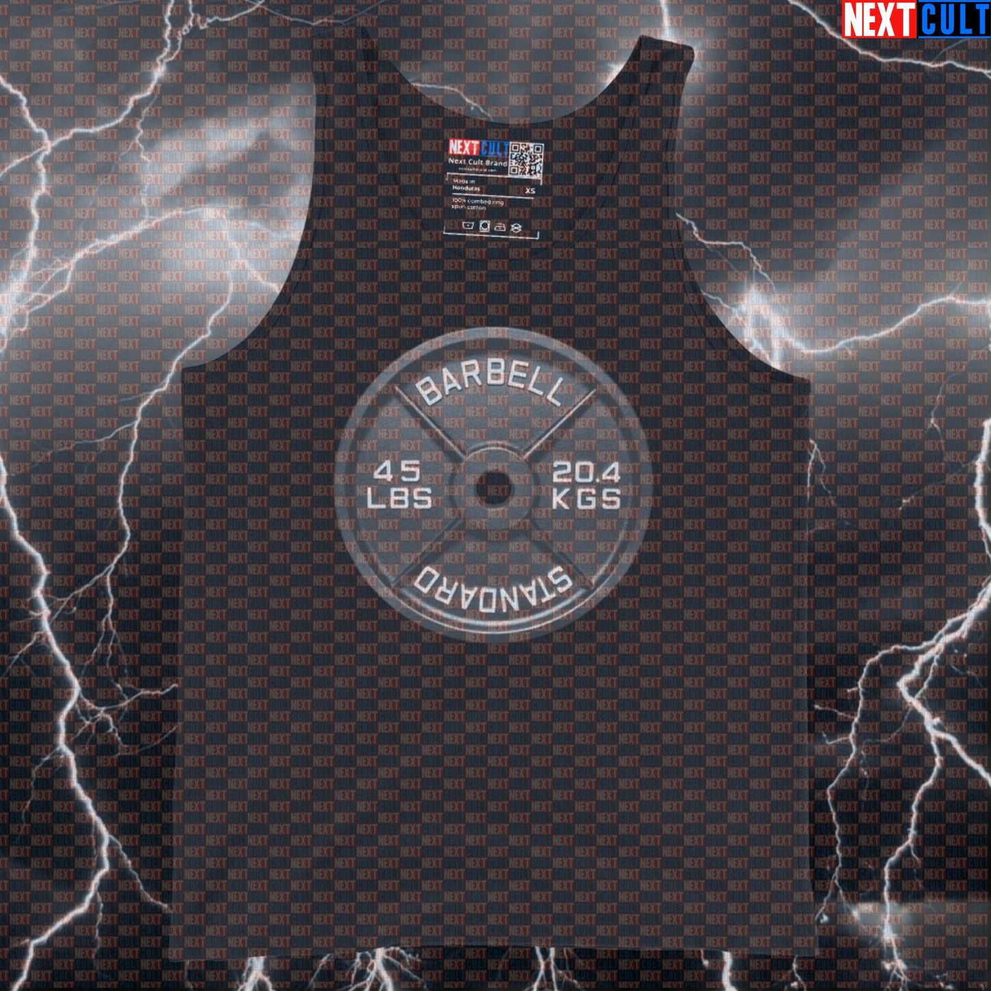 45LB Metal Weight Plate Funny Gym Tank Top Barbell Standard Lifting Workout Tank Top Fitness Tank Tops Next Cult Brand