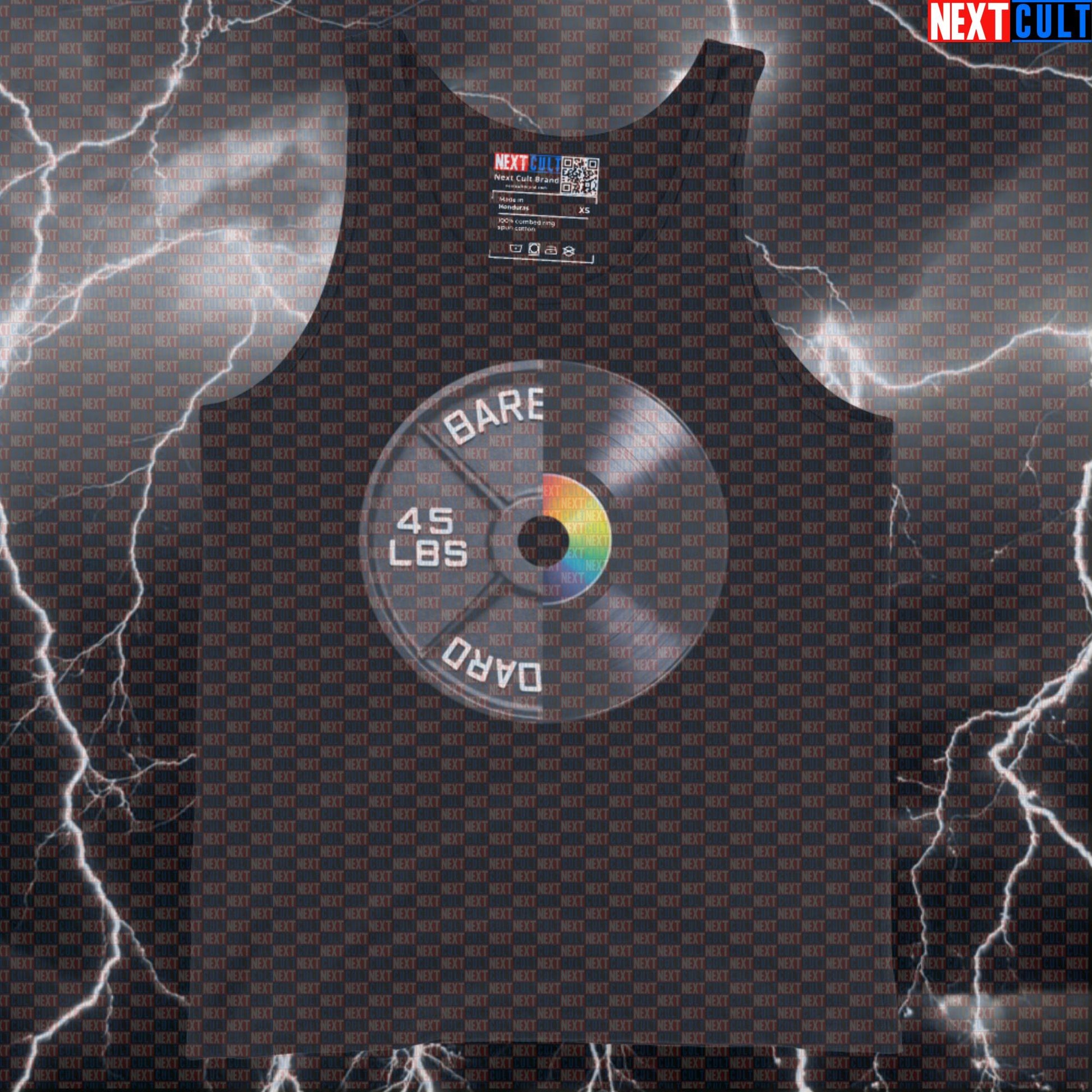 Vinyl Record Weight Plate Funny Gym Tank Top 45LB Plate Records & Weights Music Workout Tank Top Fitness Tank Tops Next Cult Brand