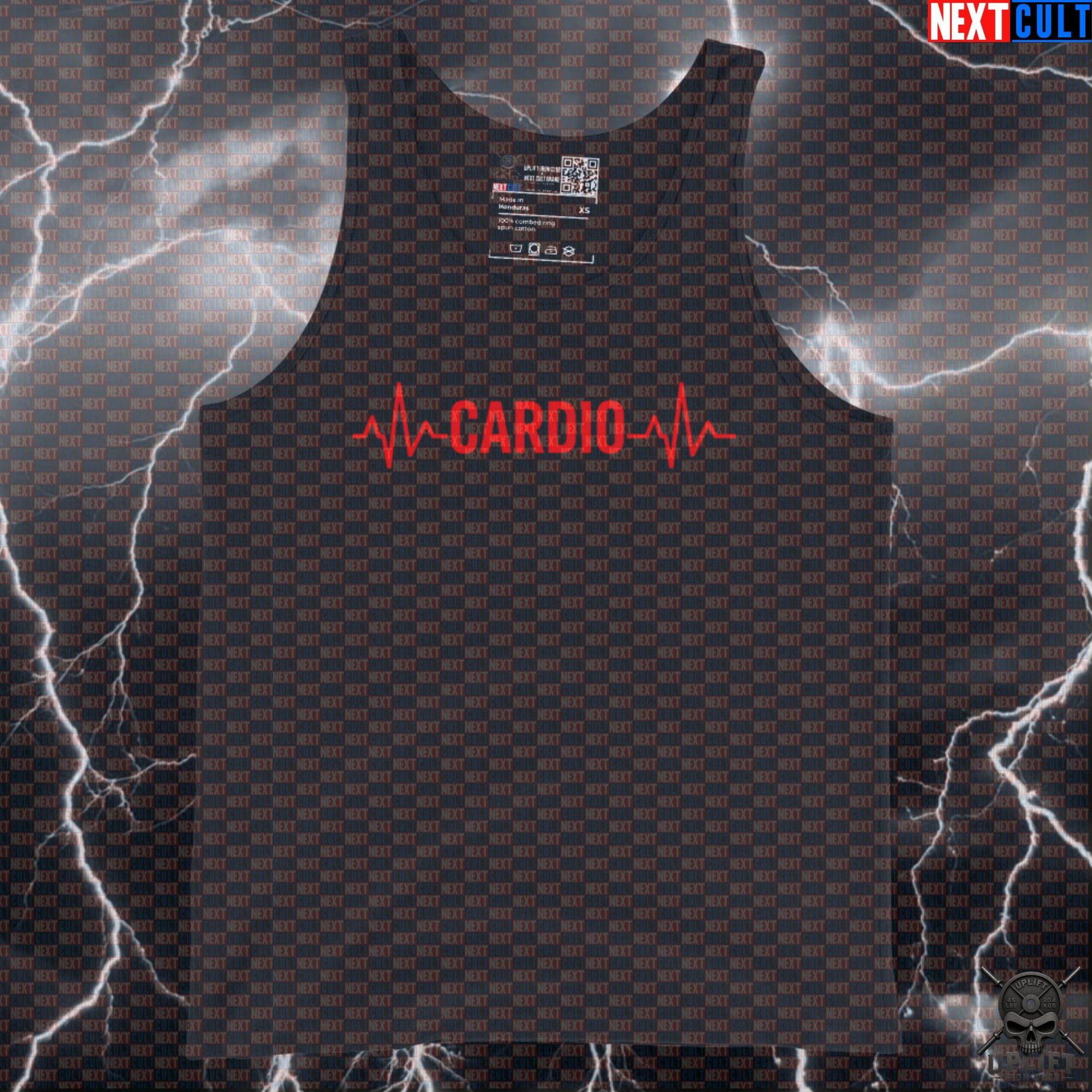 Cardio Heartbeat Tank Top for Runners, Cyclists and Endurance Workout Fitness Fans Tank Tops Next Cult Brand
