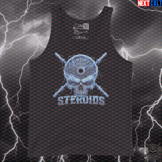 Steroids Skull Gym Tank Top for Enhanced Lifters, Hardcore Not Natty Bodybuilding Vest Tank Tops Next Cult Brand