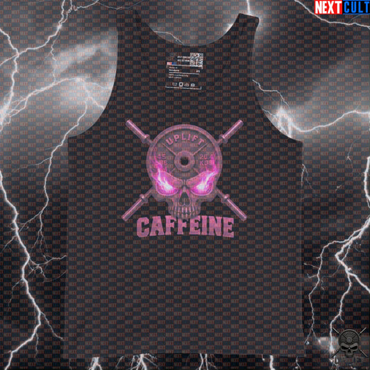 Caffeine Skull Tank Top Coffee Gym Vest for Lifters Hardcore Energy Muscle Shirt Tank Tops Next Cult Brand