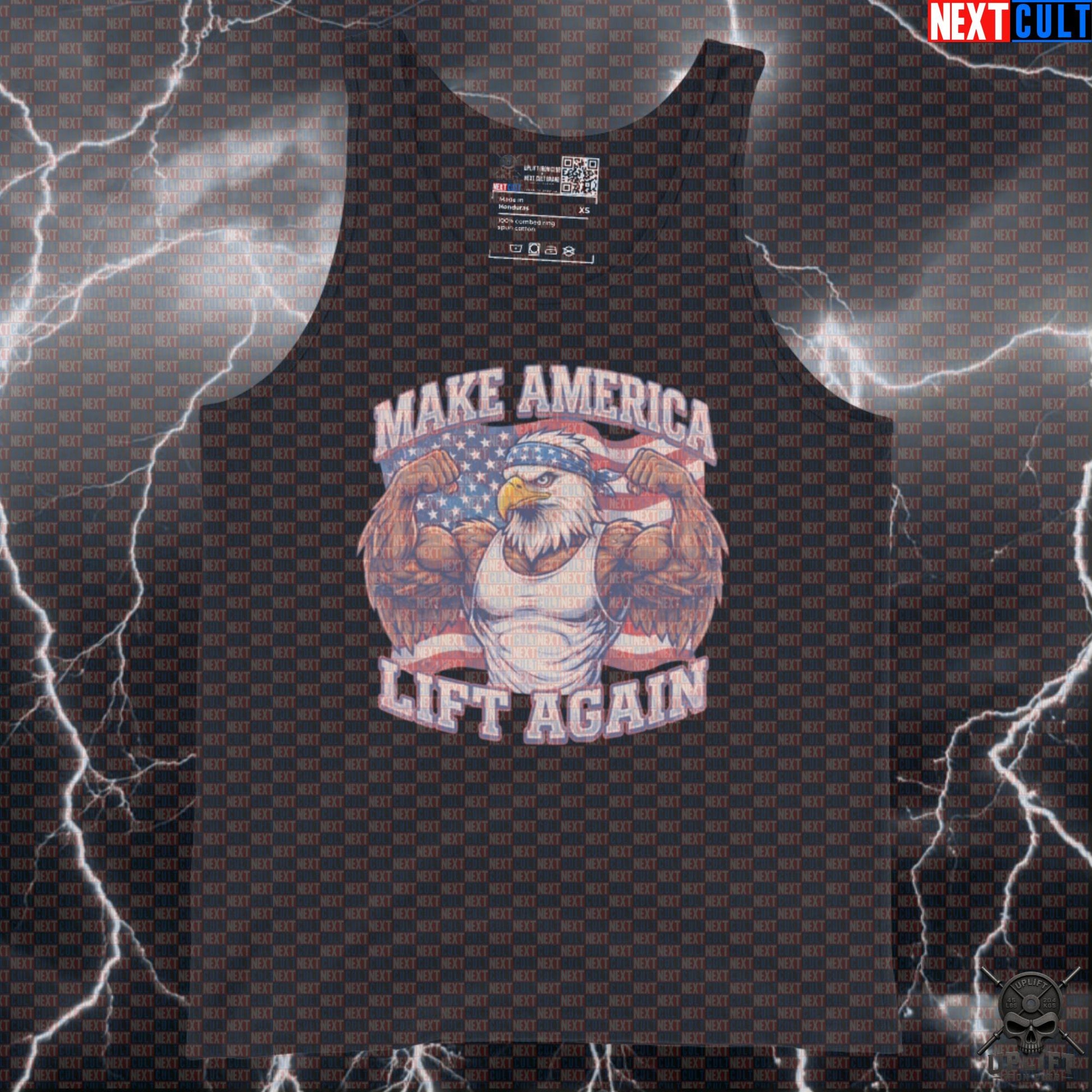 Patriotic Eagle Tank Top Make America Lift Again Muscle Shirt for USA Lifters Next Cult Brand