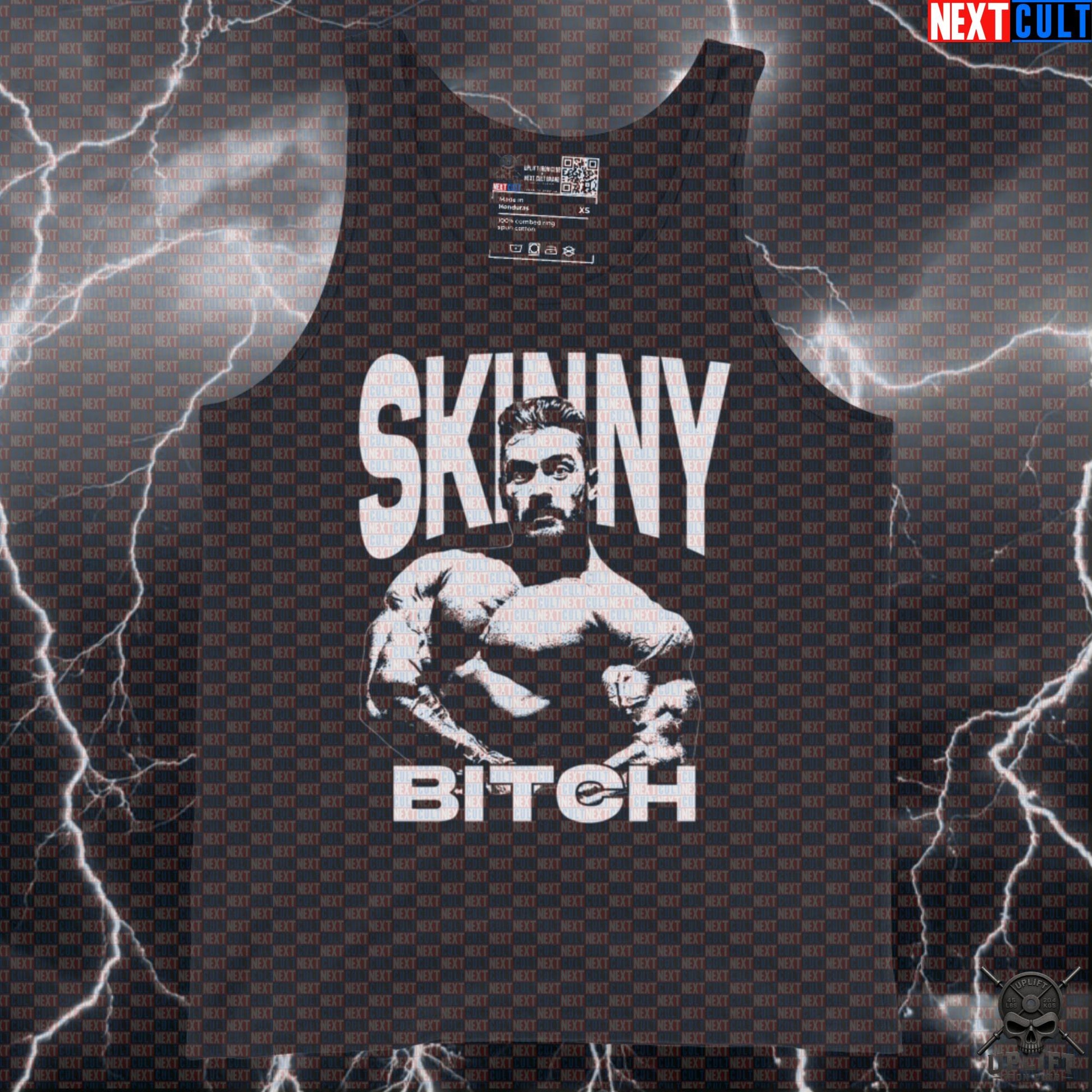 Funny Skinny Bitch Chris Bumstead Gym Tank Top | CBUM Bodybuilding Meme Muscle Shirt & Athletic Top Tank Tops Next Cult Brand