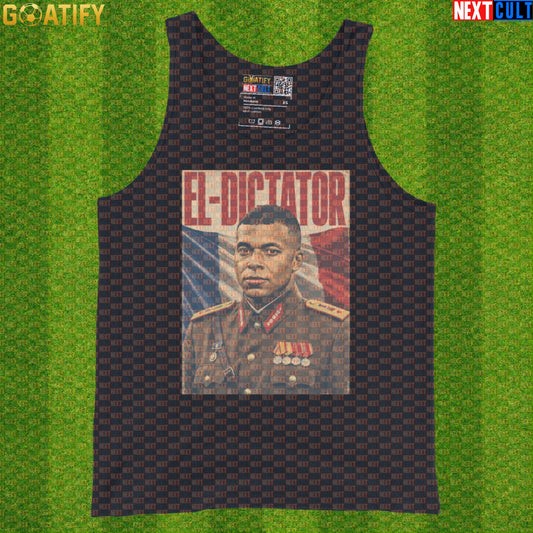 Kylian Mbappe Tank Top – El Dictator Soccer Meme Muscle Shirt for France Football Fans Black Tank Tops Next Cult Brand