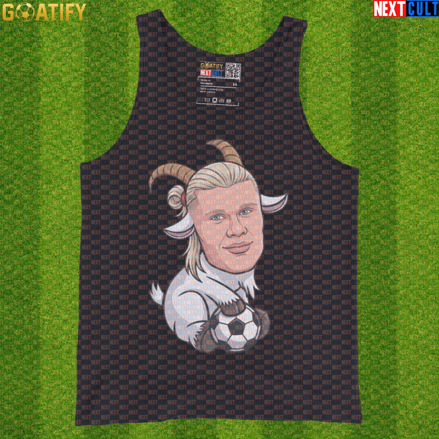 Erling Haaland Tank Top – Viking GOAT Muscle Shirt for Gym, Soccer and Norway Fans |  | ["Borussia Dortmund", "Erling Haaland", "Football", "Manchester City", "Norway", "Soccer"]