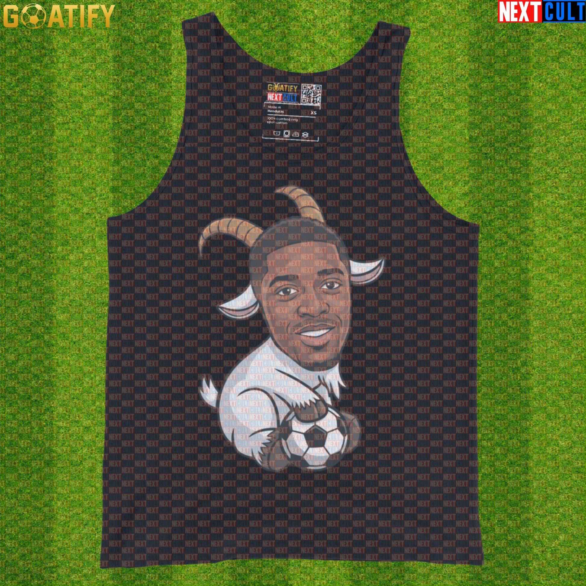 Ousmane Dembele Tank Top – Comeback GOAT Muscle Shirt for Soccer Training and Match Days |  | ["Barcelona", "Borussia Dortmund", "Football", "France", "Ousmane Dembele", "PSG", "Soccer"]