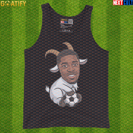 Ousmane Dembele Tank Top – Comeback GOAT Muscle Shirt for Soccer Training and Match Days Black Tank Tops Next Cult Brand