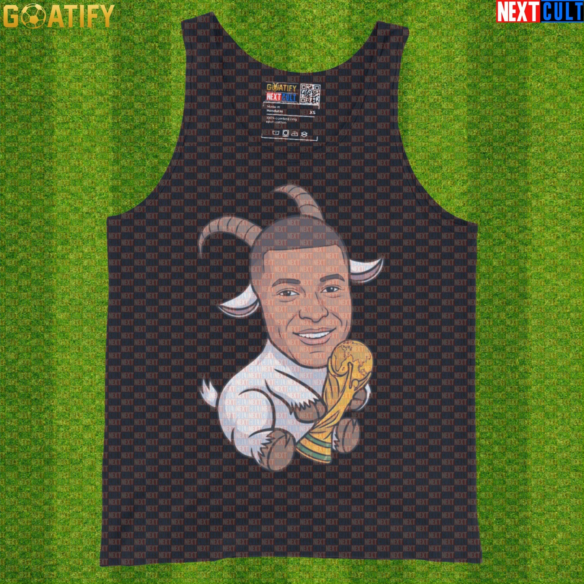 Kylian Mbappe Tank Top – World Cup GOAT Muscle Shirt for Soccer Training and France Fans |  | ["Football", "France", "Kylian Mbappe", "PSG", "Real Madrid", "Soccer"]